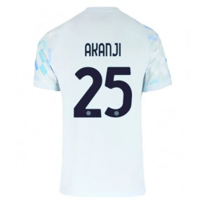 Lacne Muži Futbalové dres Inter Milan Manuel Akanji #25 2025-26 Krátky Rukáv - Preč